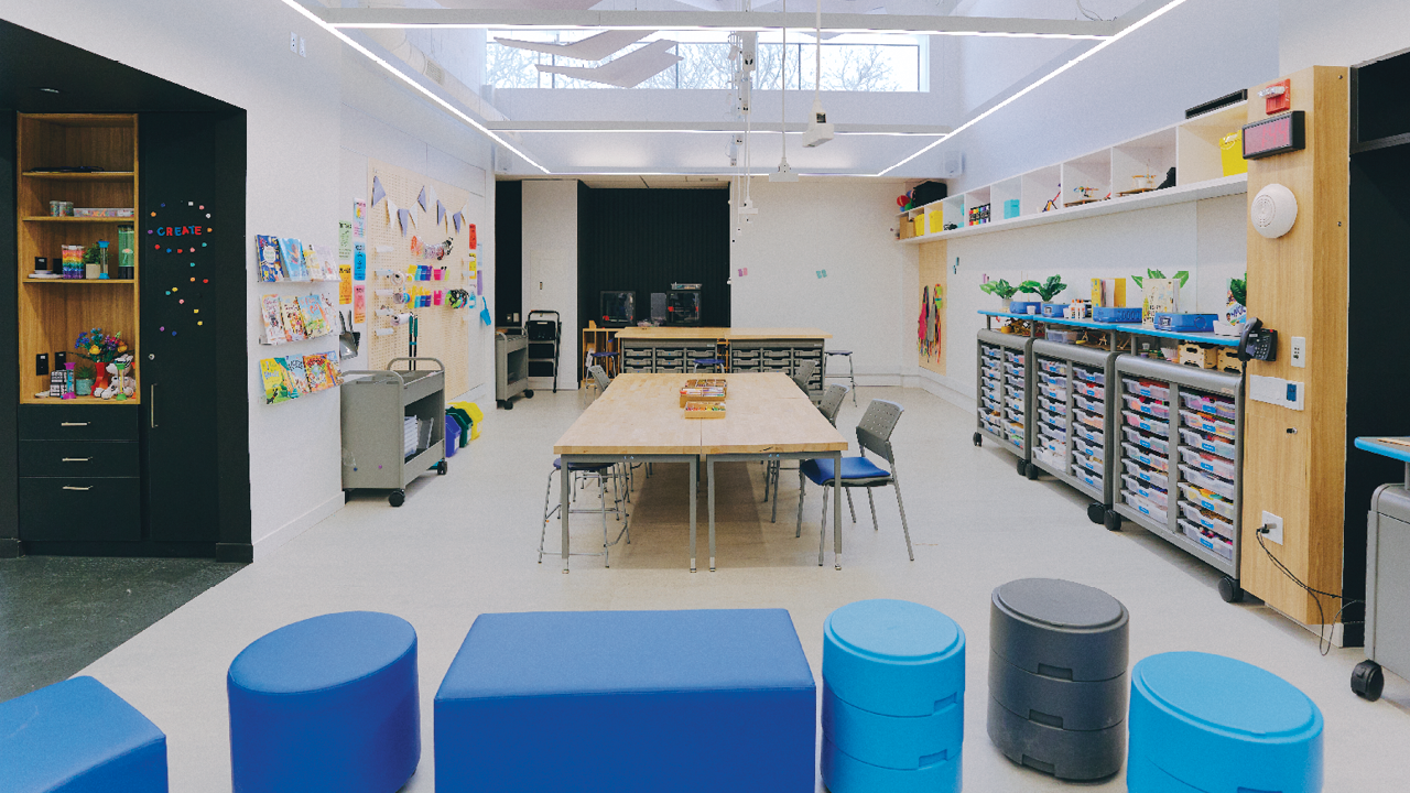 Modern flexible classroom